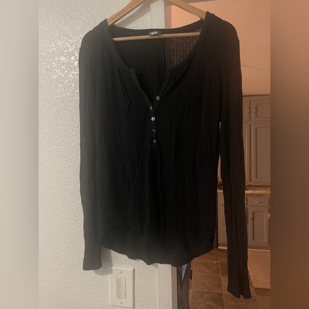 Black Thermal Long Sleeve from Anthropologie